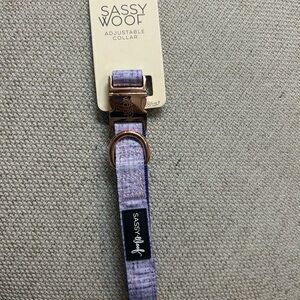 Sassy Woof Adjustable Dog Collar - Purple